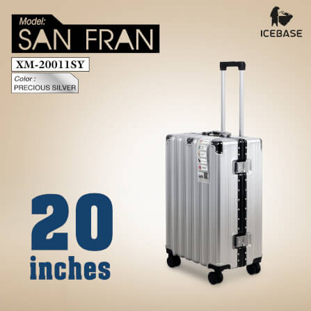 กระเป๋าเดินทาง ICEBASE รุ่น XM-20011SY (SANFRAN) 20 นิ้ว สีเทา_2